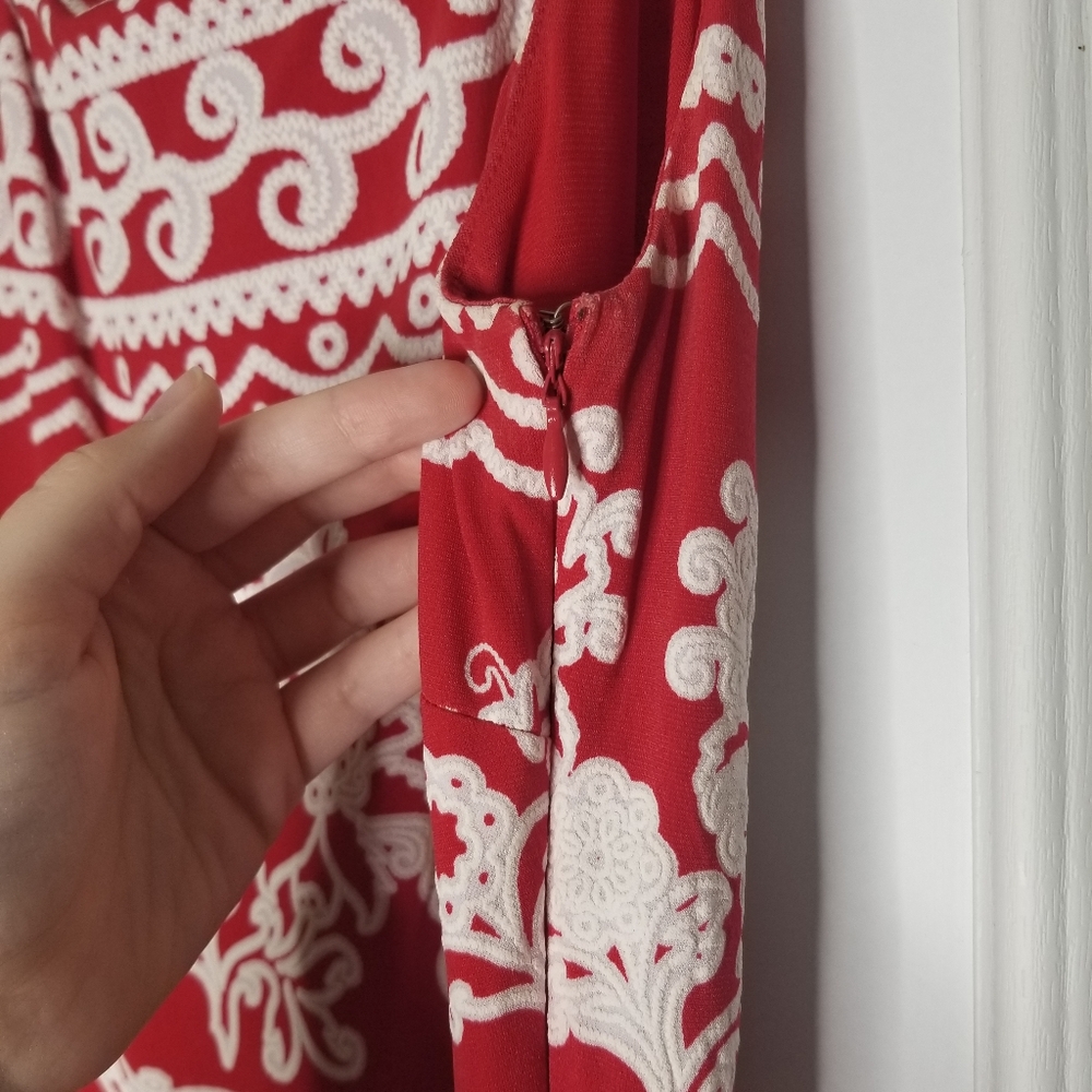 Indication Patterned Sleeveless Women's Dress - image 4